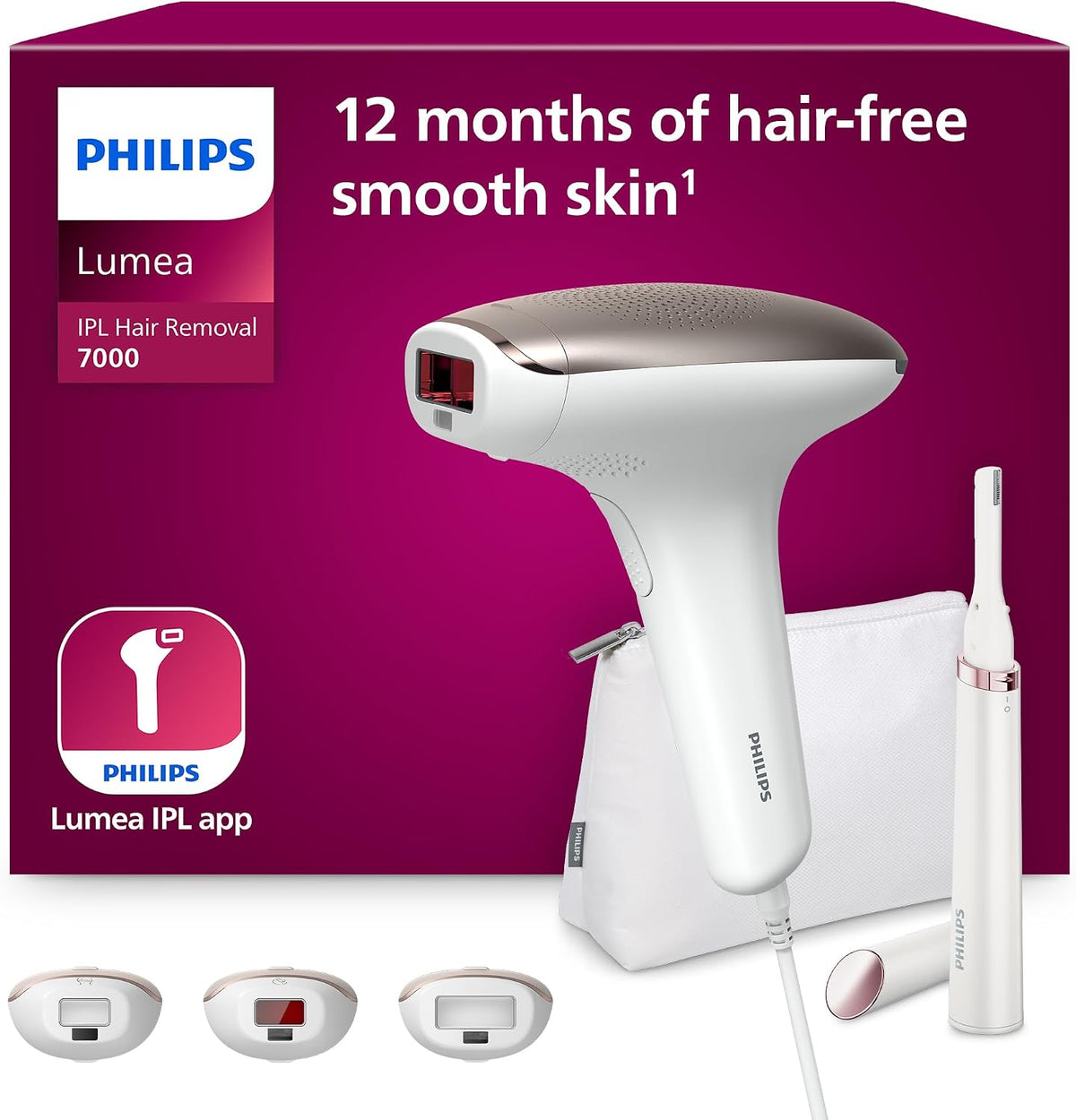 Depilatory IPL, BRI923, PHILIPS, Biały