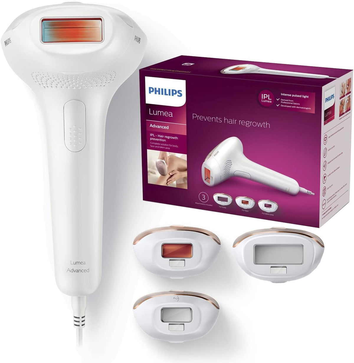 PHILIPS, Depilatory IPL, Czarny
