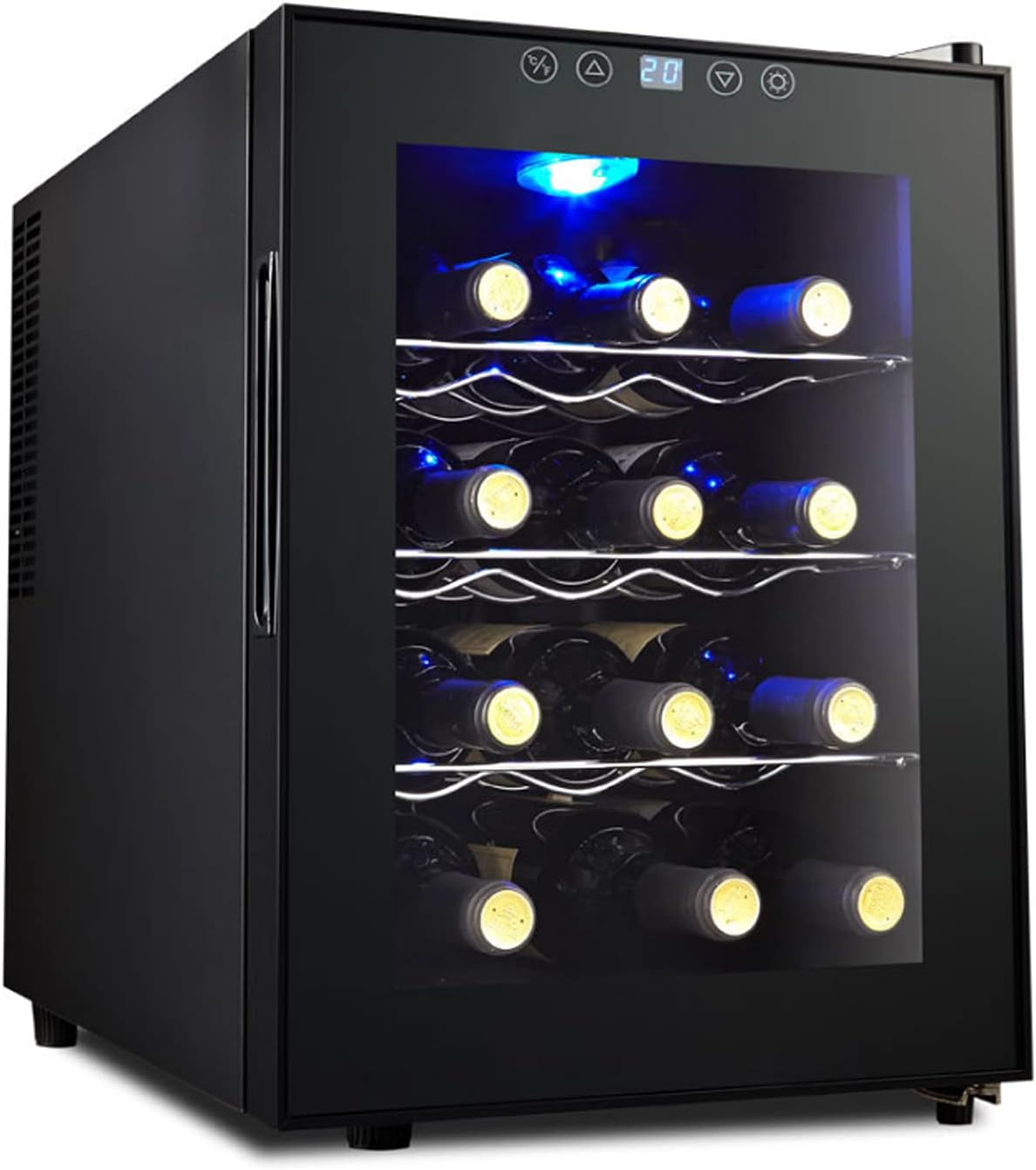 YuAiStore, Minilodówka, 18.4 cali, 35 l, 240 V, Przezroczysty
