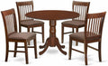 East West Furniture, Zestawy noży kuchennych, DLNO5-MAH-C, Mahoń
