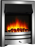 BALDERIA, Kominek elektryczny, 2000 W, 605 x 510 mm, 220 V, Czarny / Srebrny, oświetlenie LED, pilot zdalnego sterowania