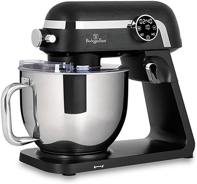 Robot kuchenny, Berlinger Haus, 1800 W, 7 l, Czarny, oświetlenie LED