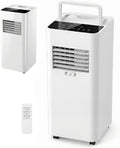 JXUANMM, Klimatyzator przenośny, 7000 BTU, 3 W, 67 x 46 x 34 cm, Biały, 3 w 1