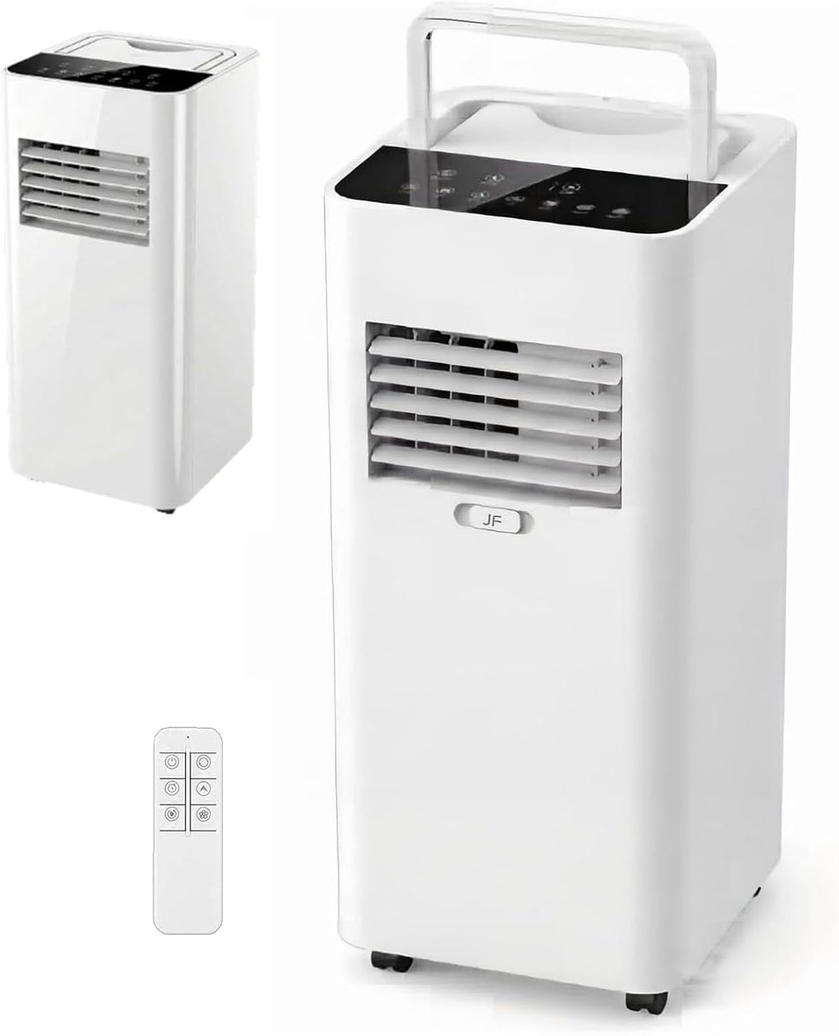 JXUANMM, Klimatyzator przenośny, 7000 BTU, 3 W, 67 x 46 x 34 cm, Biały, 3 w 1