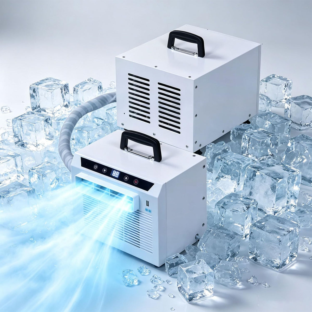 GLBMXDD, Klimatyzator, 191 x 285 x 233 mm, 1300 W, 3000 BTU, Biały