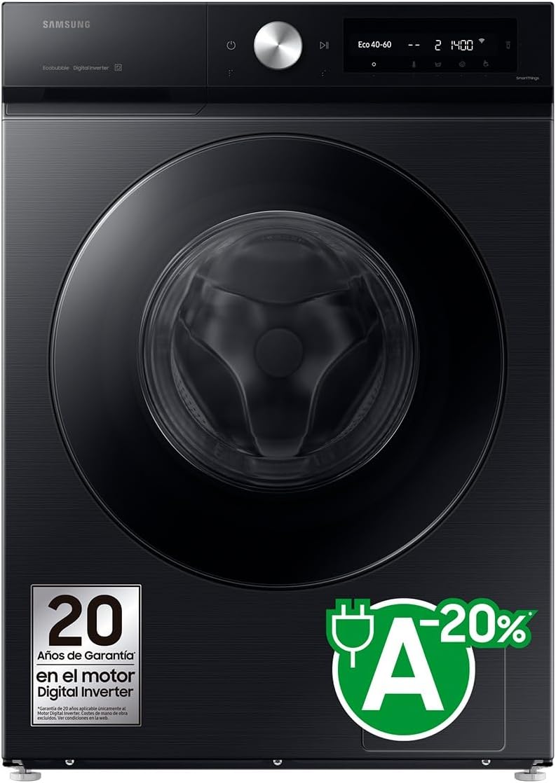 Samsung, Pralka, WW11DB7B94GBU3, 11 kg, 1400 obr./min, 60 cm, Czarny