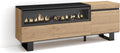 Skraut Home, Ławka, 150x57x35 cm, Czarny, składana konstrukcja, oświetlenie LED