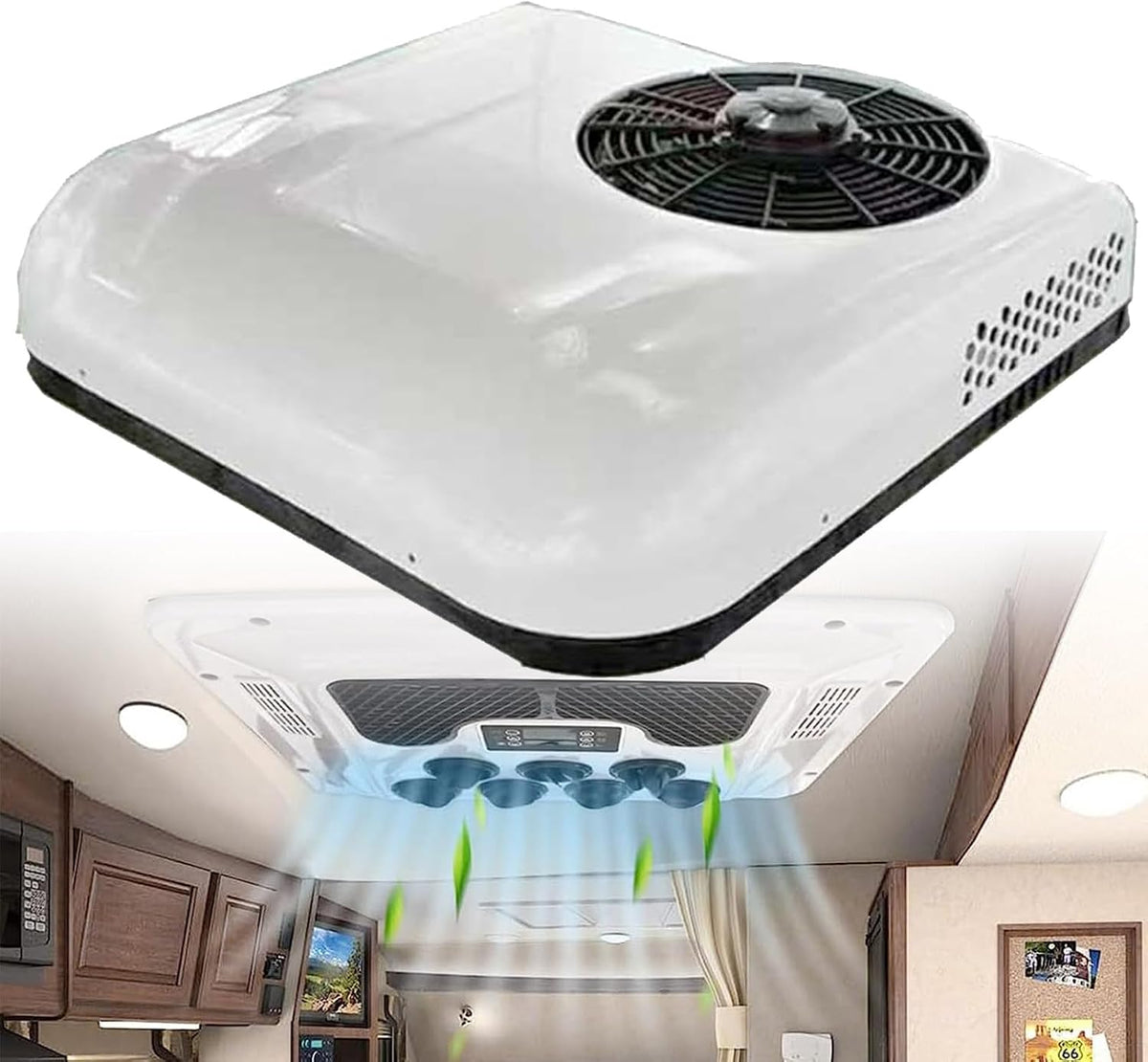 HENGCMM, Klimatyzator, V/24, 12 V, 76 cm, 2200 W, Biały