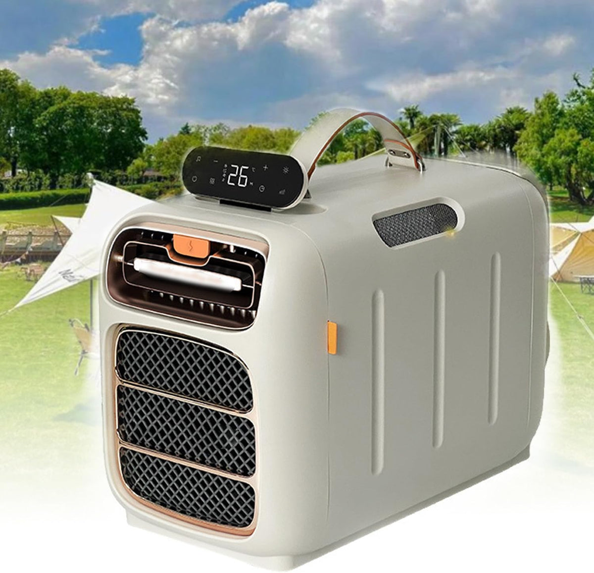 Klimatyzator przenośny, 13 m, 45 dB, 420 W, Biały
