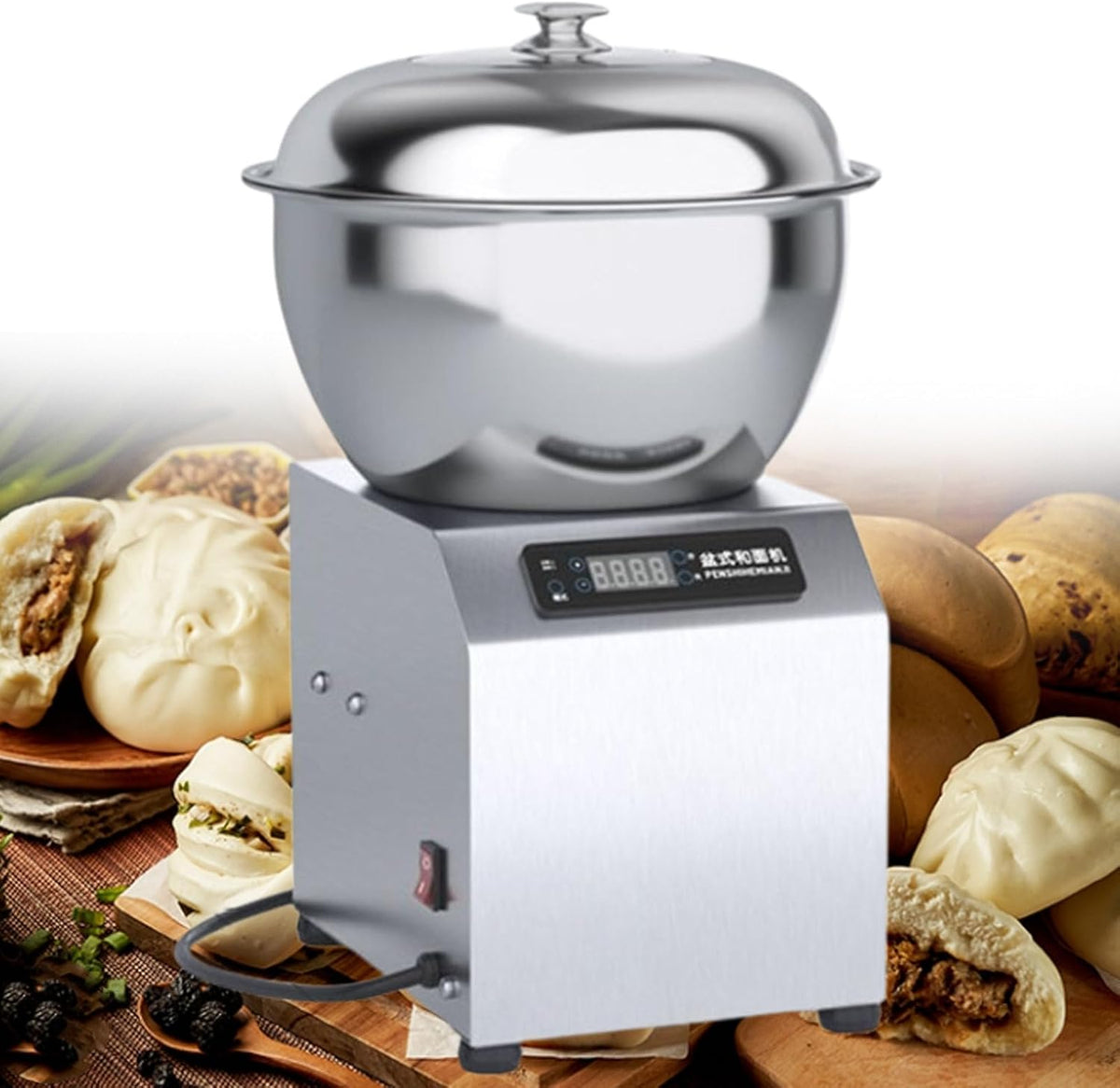 IqdZynx, Mikser, 2200 W, 5 kg, Srebrny, stal nierdzewna, timer