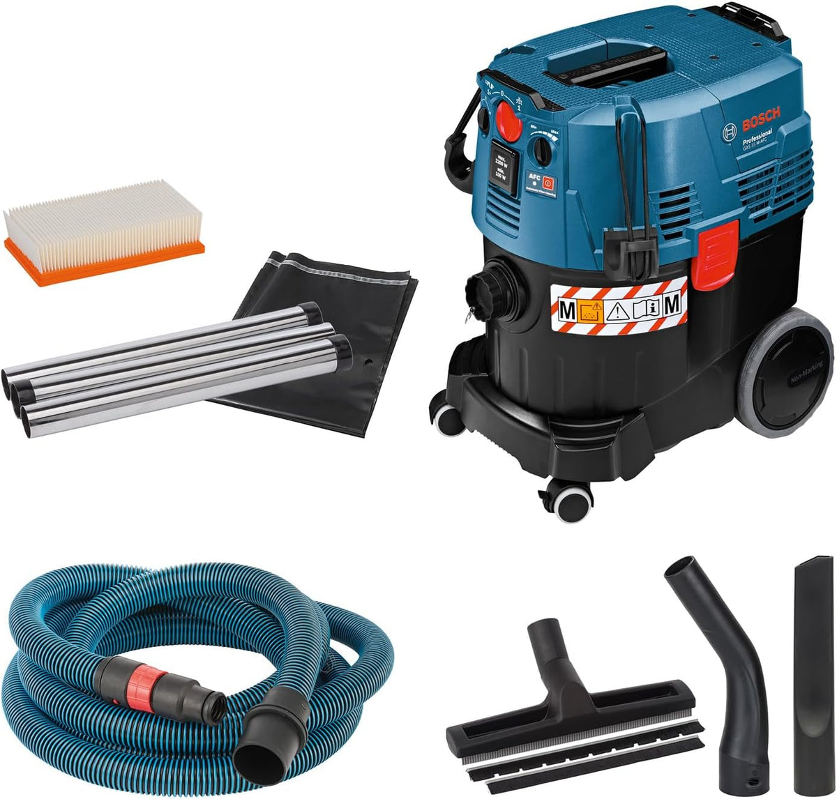 Bosch Professional, Odkurzacz, 35 l, 200 W, 5 m, Czarny