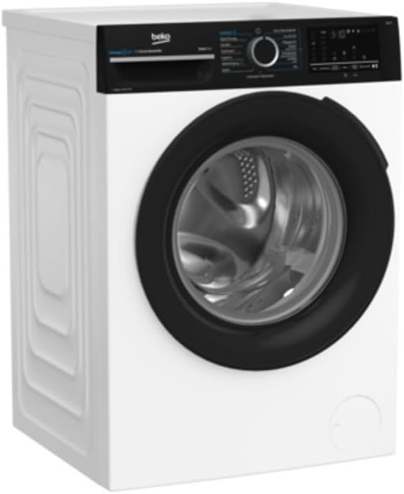 Beko, Pralka, B300, 8 kg, 74 dB, 600 mm, Czarny / Biały