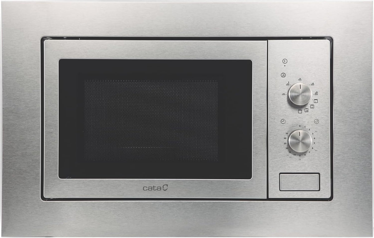 CATA, Kuchenka mikrofalowa, 60 cm, 20 l, 1000 W, Srebrny, stal nierdzewna, funkcja grilla
