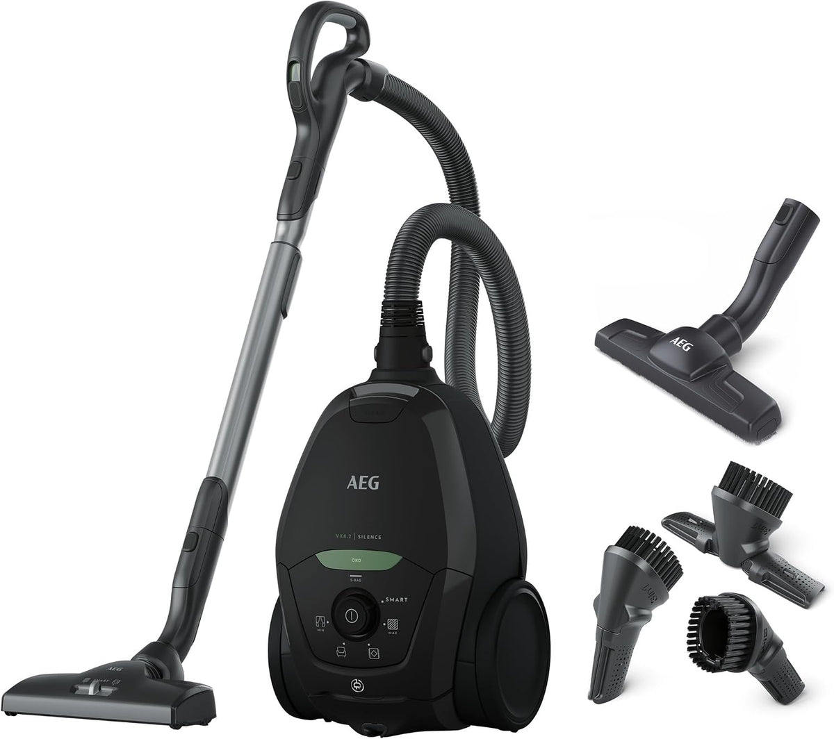 AEG, Odkurzacz, VX82, 57 dB, 600 W, 12 m, Czarny