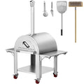 VEVOR, Piec do pizzy, 66x74x38 cm, 15 W, Srebrny, stal nierdzewna