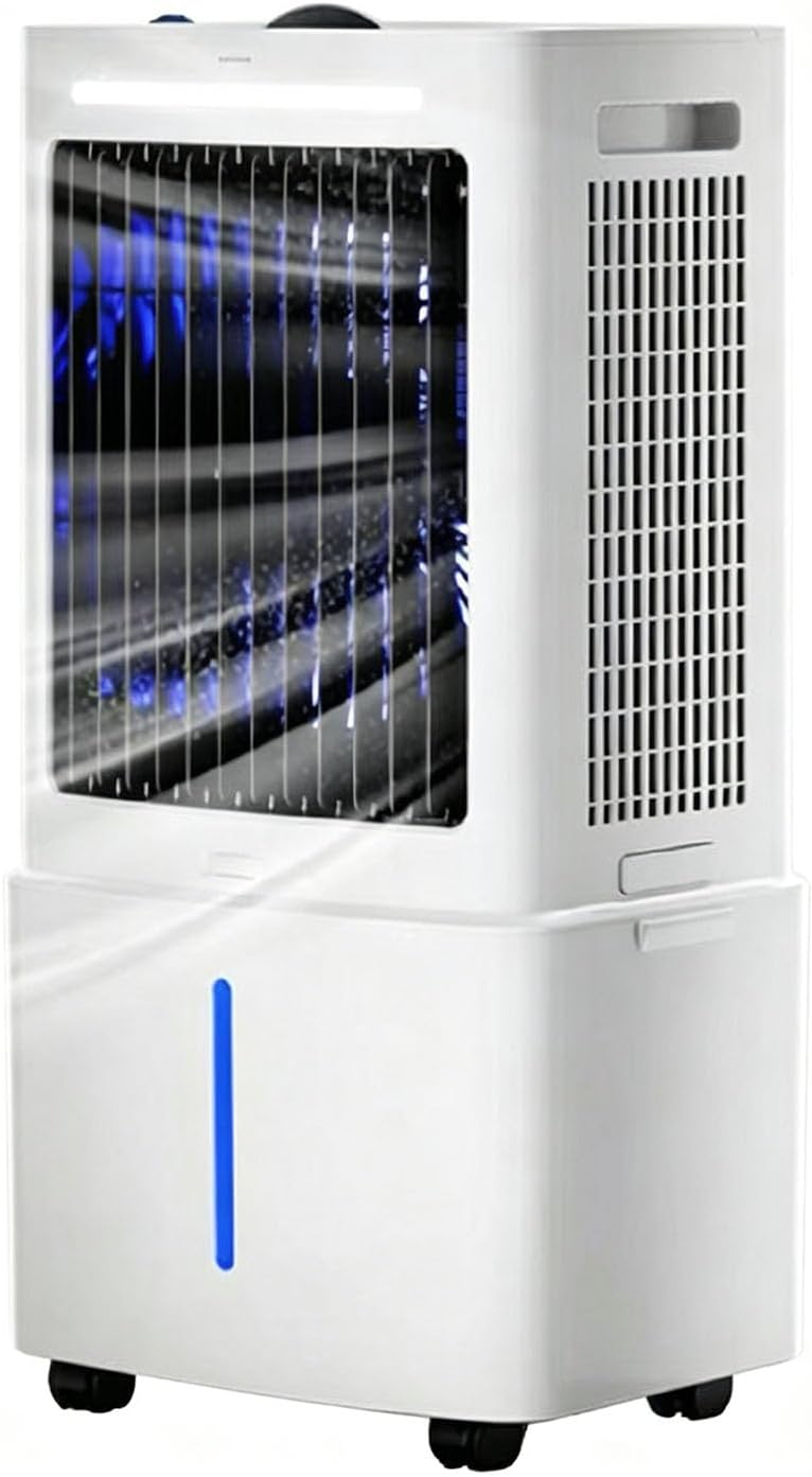 Klimatyzator przenośny, 25 l, 10 m, 240 V, Biały