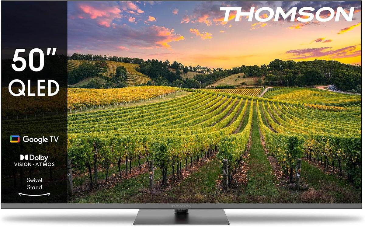 THOMSON, Telewizor Smart TV, 50QG5C14, 50 cali, Czarny, Bluetooth, Wi-Fi