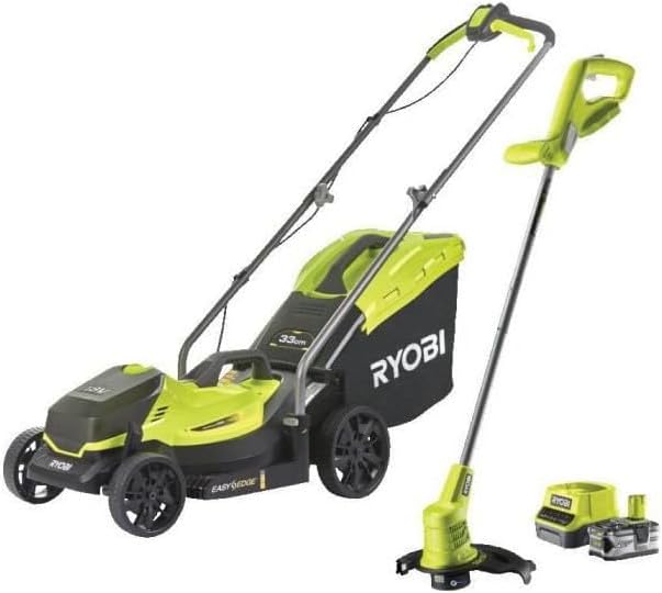 RYOBI, Wyłączony, RLM18X33B40, 18 V, 33 cm, 35 l, Czarny