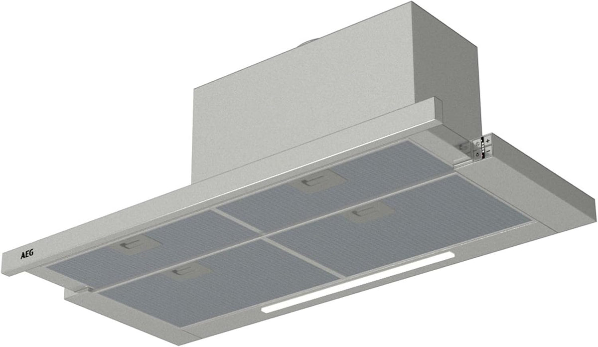 AEG, Okap kuchenny, DPE5960M, 5 cm, 230 W, 240 V, Czarny / Srebrny, metal