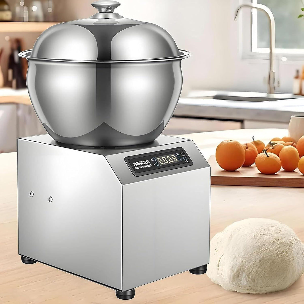 Caibendss, Robot kuchenny, 5 kg, 2200 W, 110 V, Srebrny, stal nierdzewna, automatyczne wyłączanie