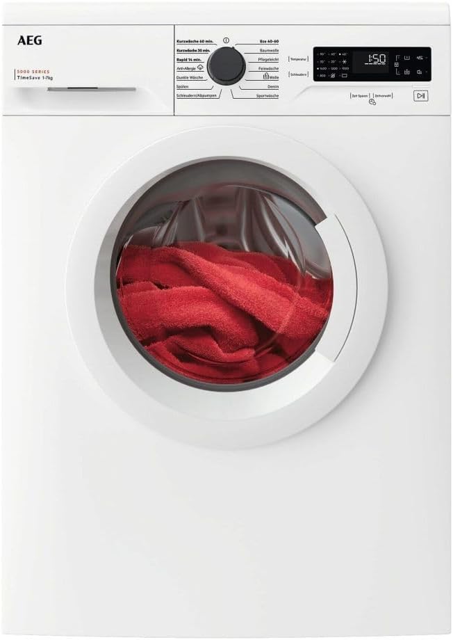 AEG, Pralka, L5FBU20470, 7 kg, 1400 obr./min, 85 cm, Biały