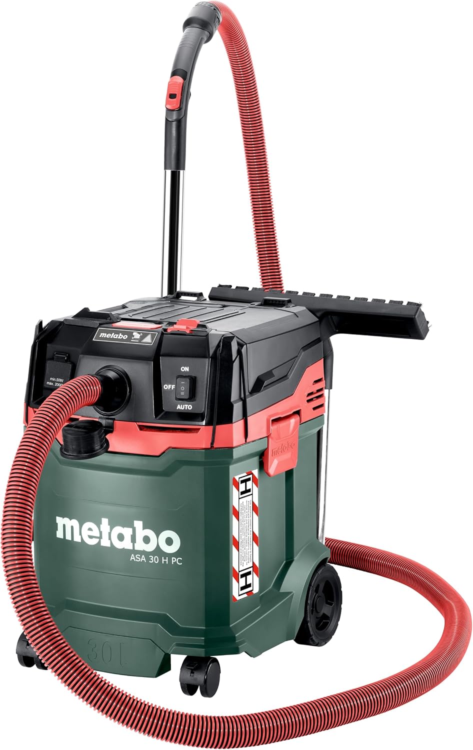 metabo, Odkurzacz, 30 l, 1200 W, Czarny, filtr HEPA
