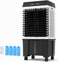 Klimatyzery ewaporacyjne, 0-12H, 40 l, 38 x 37 x 80 cm, 100 W, Czarny / Biały, pilot zdalnego sterowania