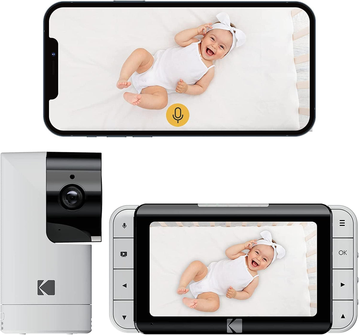 KODAK, Monitory wideo, C525P, Czarny