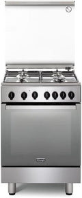 Kuchenki z piekarnikiem, De'Longhi, 60 cm, 69 l, Srebrny, stal nierdzewna, funkcja grilla