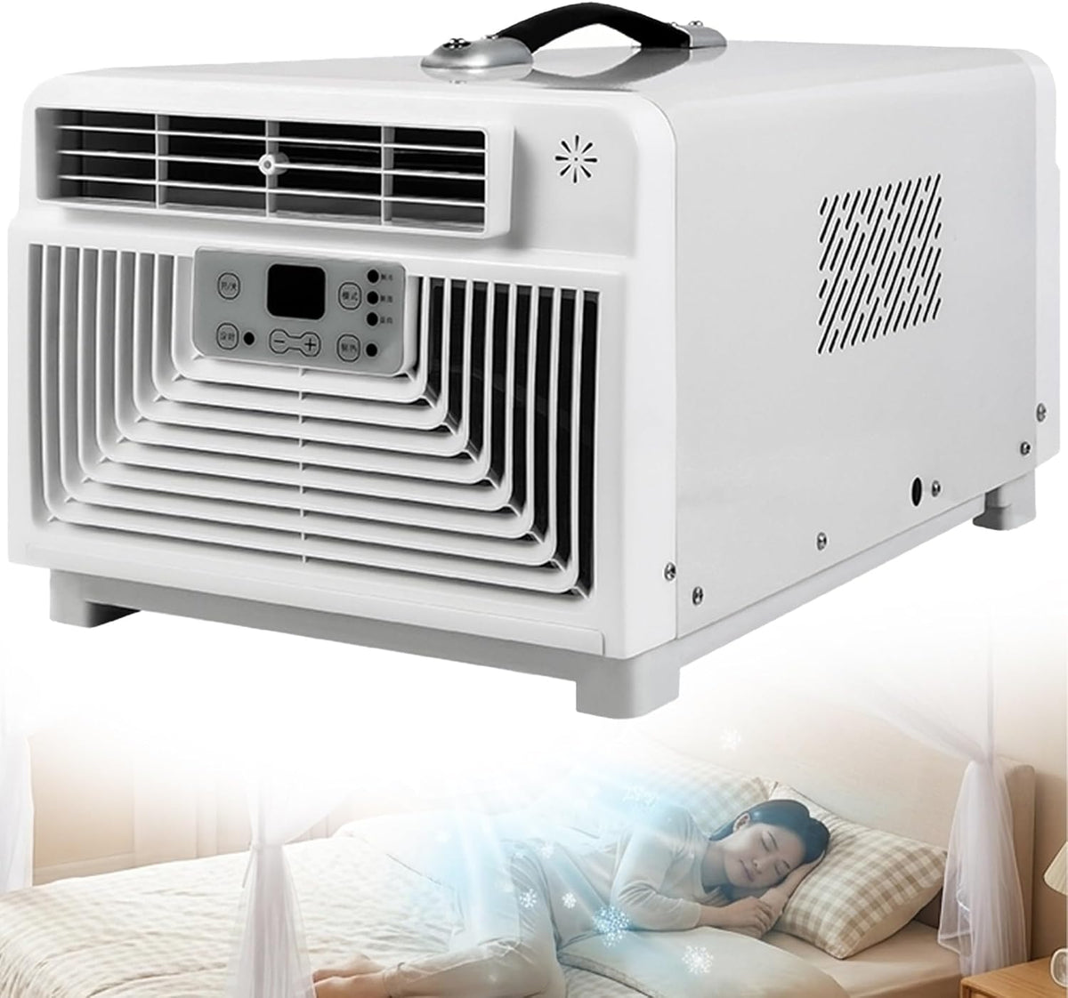 Klimatyzator przenośny, SENODON, 280 W, 2700 BTU, 40 x 30 x 25,5 cm, Biały