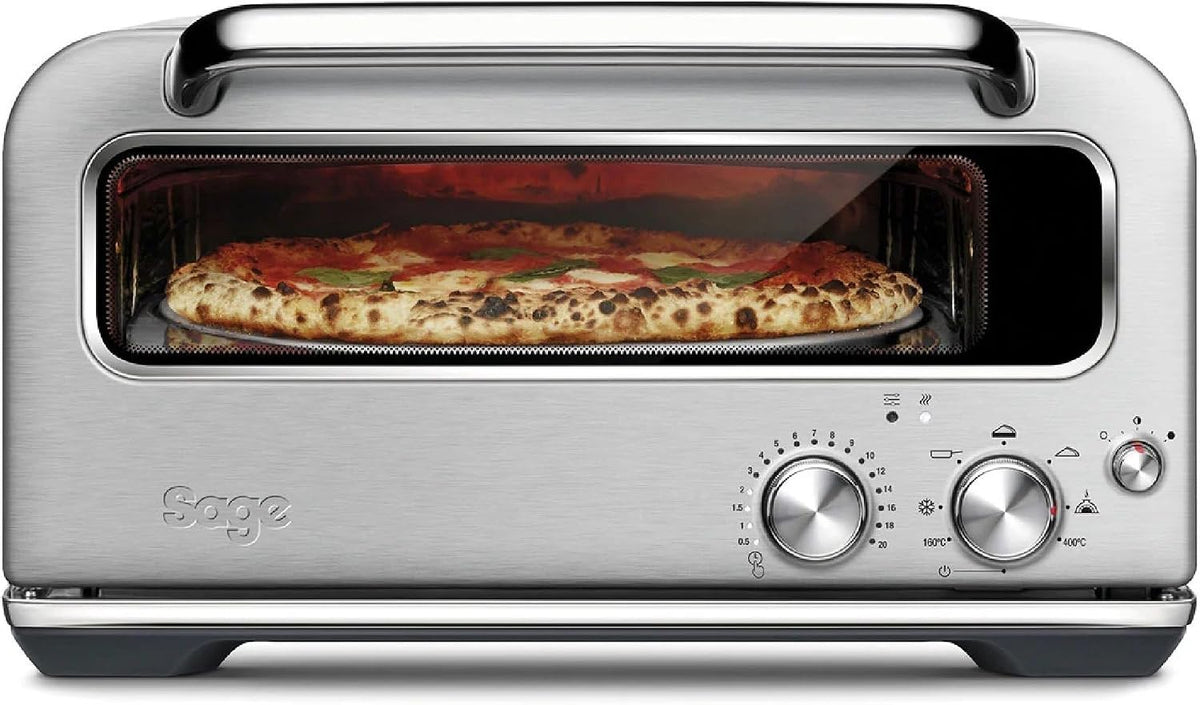 Sage, Piec do pizzy, 30 cm, Srebrny, stal nierdzewna