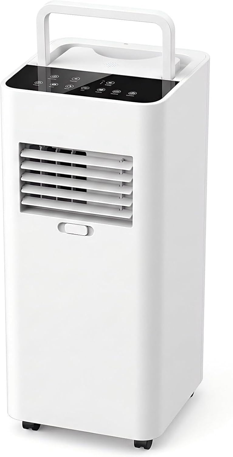 HUANQIN, Klimatyzator przenośny, 24 m, 7000 BTU, 35 dB, Biały