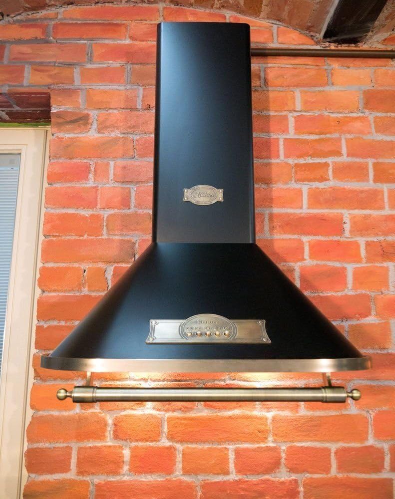 Kaiser, Okap kuchenny, 60 cm, Czarny, metal