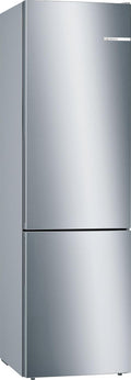 Bosch, Lodówka, KGE39ALCA, 201 x 60 cm, 343 l, Srebrny, stal nierdzewna, oświetlenie LED
