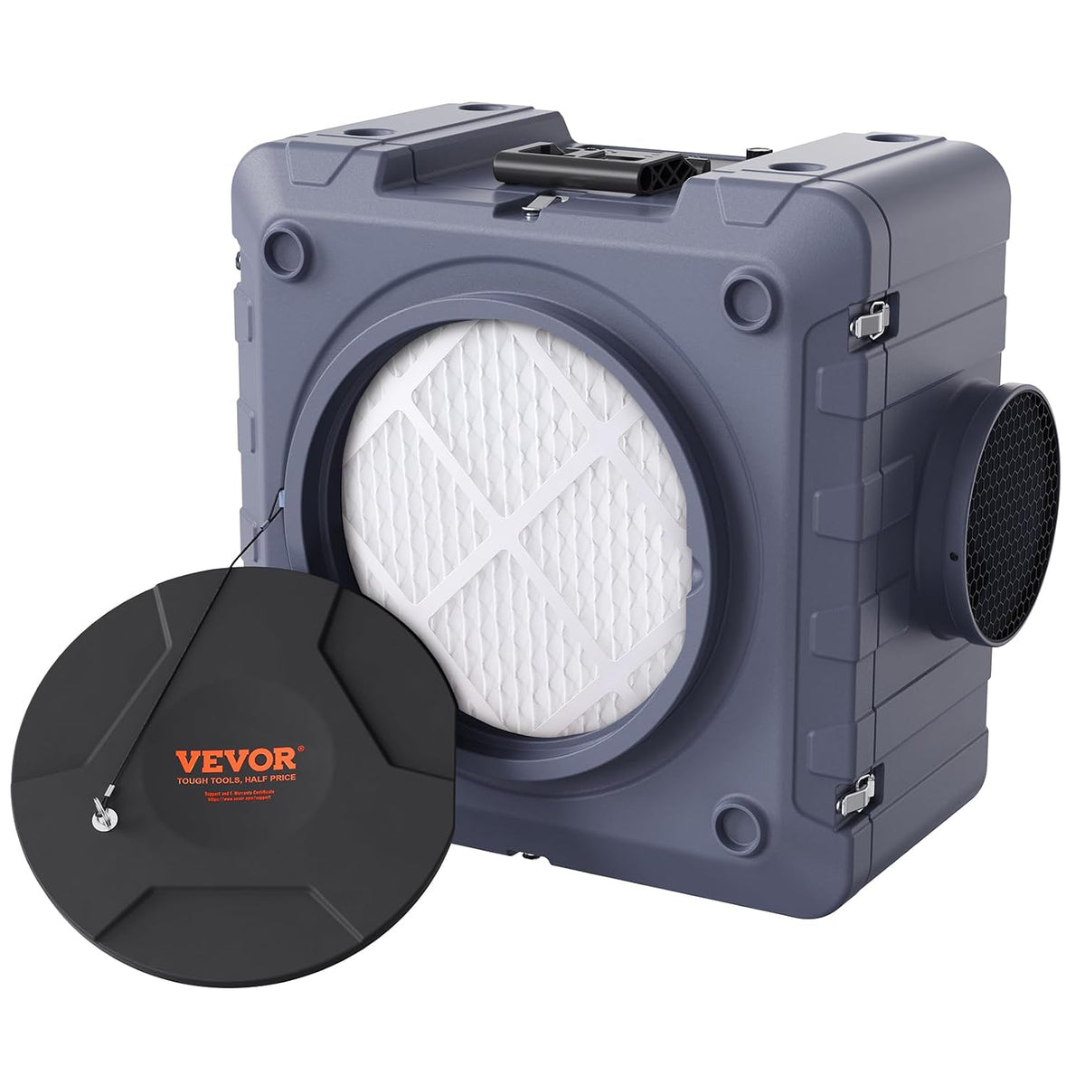 VEVOR, Oczyszczacz powietrza, MERV10, 6,2 x 4,1 x 6 cm, 16 kg, 15,5 W, Czarny