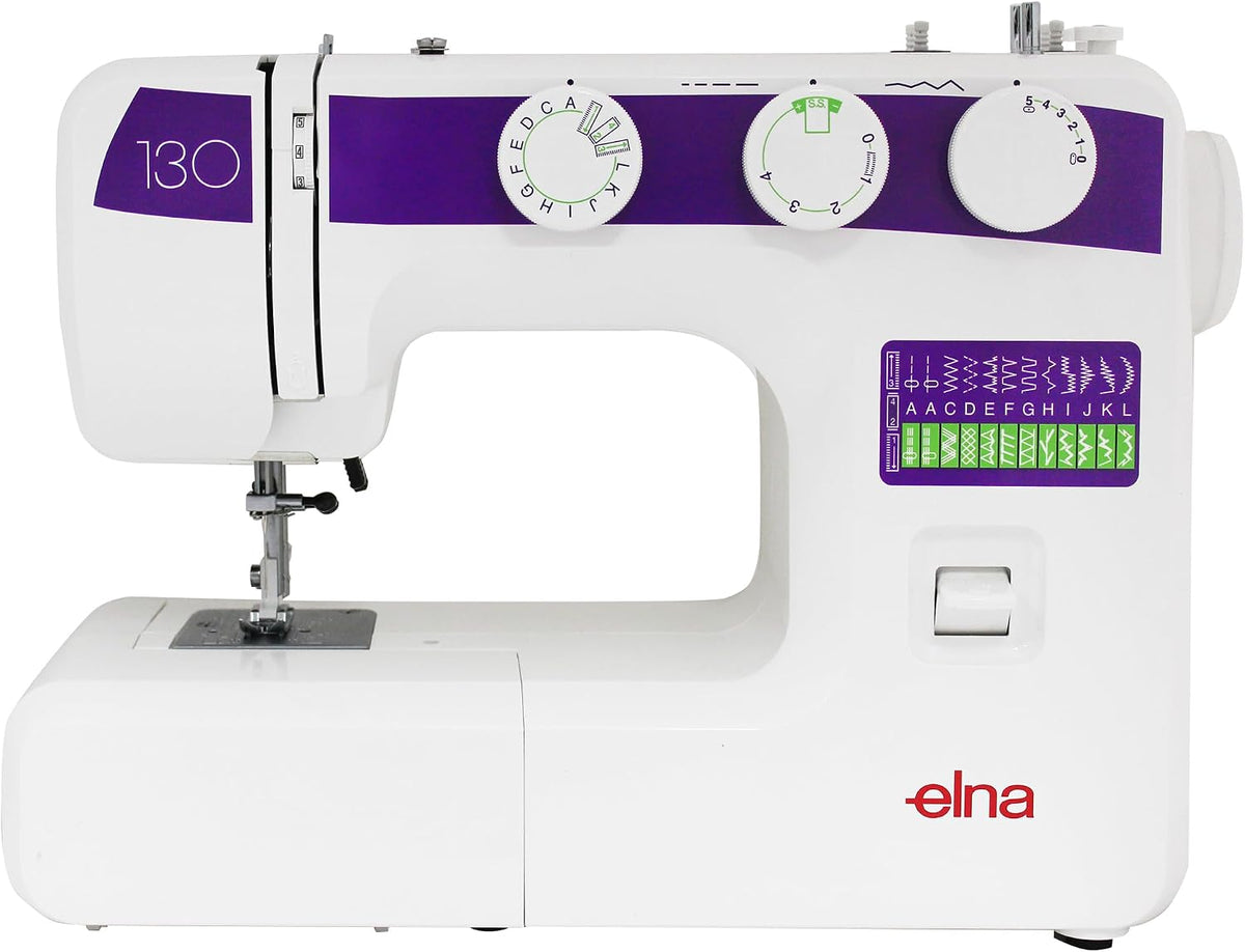Elna, Maszyna do szycia, 5.8 kg, 4 mm, Szary, oświetlenie LED