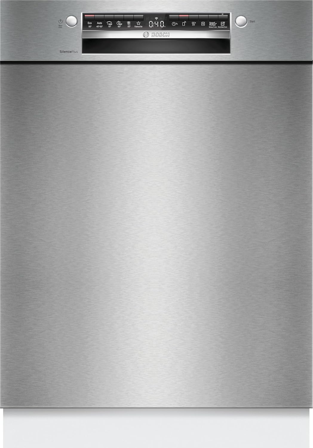 Zmywarka, SMU4ECS28E, Bosch, 60 cm, 42 dB, Srebrny