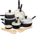 GreenPan, Zestawy garnków i patelni, 12,7 cm, 1,1 l, Czarny