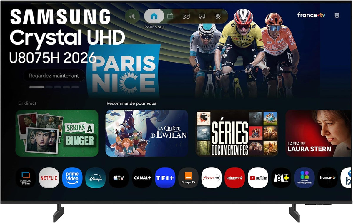 Samsung, Telewizor Smart TV, U8075H, 43 cali, Czarny