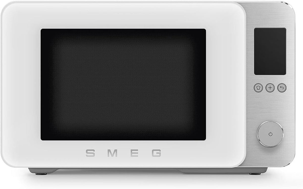 Kuchenka mikrofalowa, MOC02WHMEU, Smeg, 2100 W, Biały, funkcja grilla