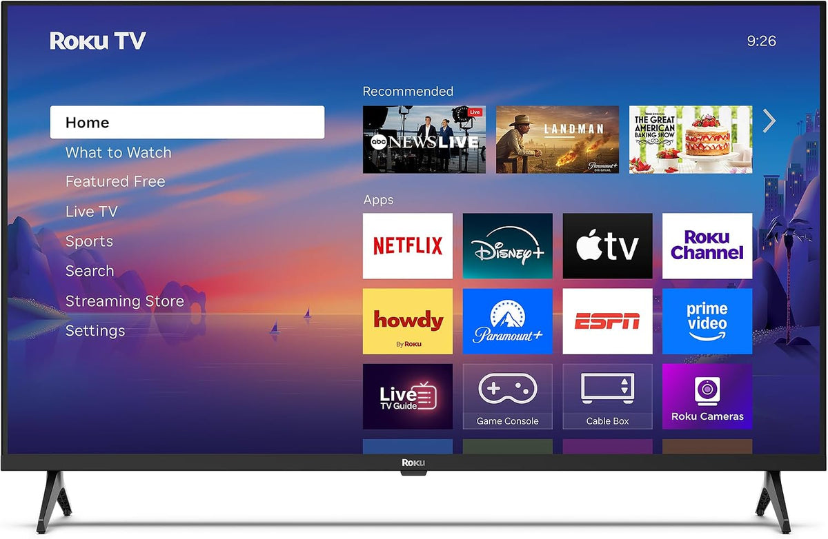 Roku, Telewizor Smart TV, 40 cali, Czarny, Wi-Fi, pilot zdalnego sterowania
