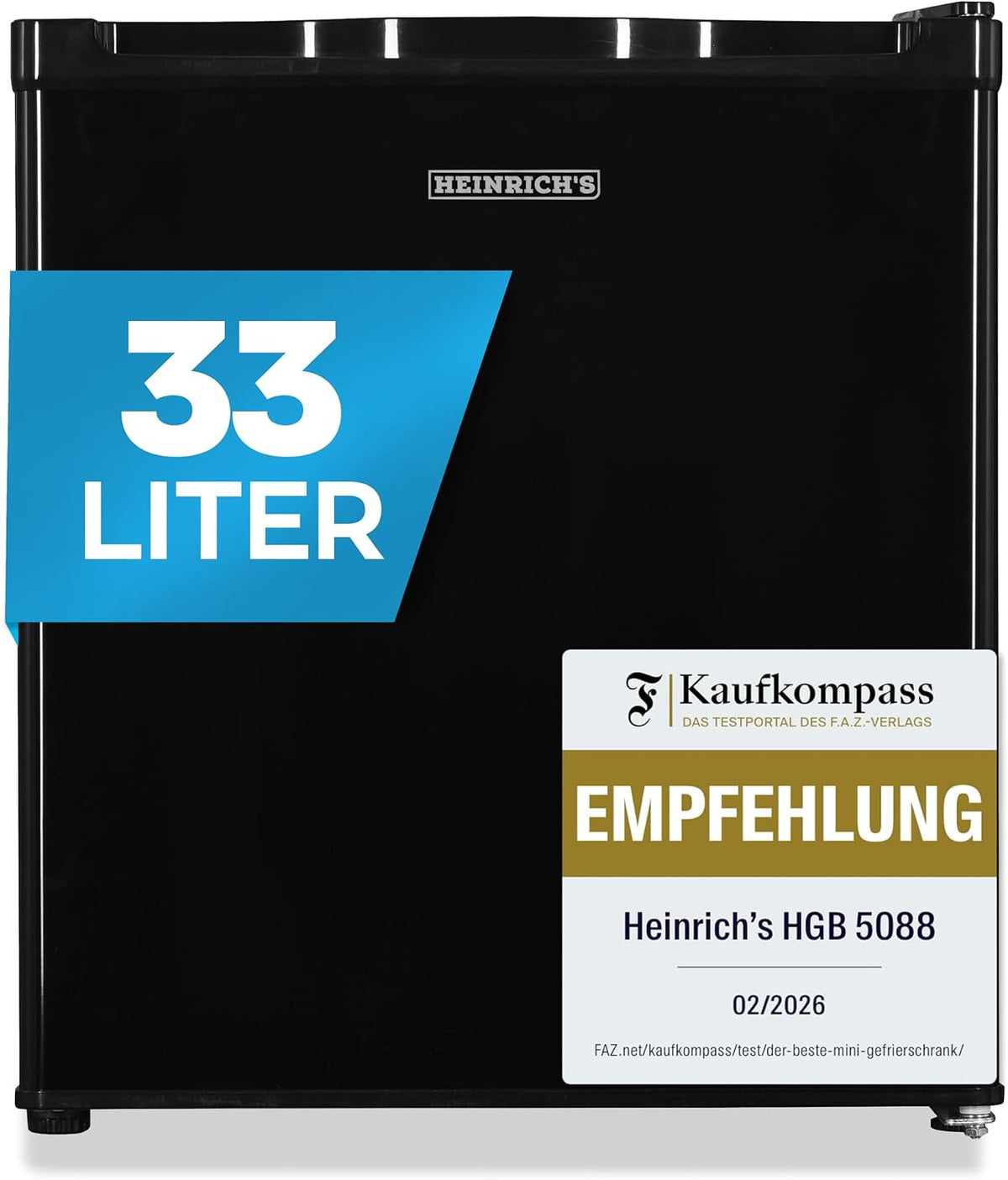Heinrich´s, Zamrażarka, 33 l, 40 dB, Czarny
