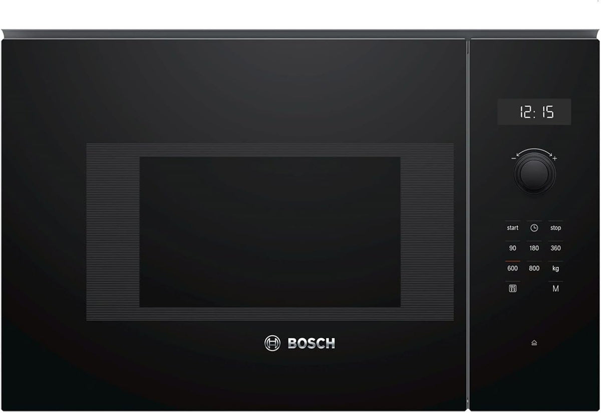 Bosch, Grille, BFL524MB0, 20 l, 800 W, 38.2 x 59.4 x 31.7 cm, Czarny, oświetlenie LED, pilot zdalnego sterowania, funkcja grilla