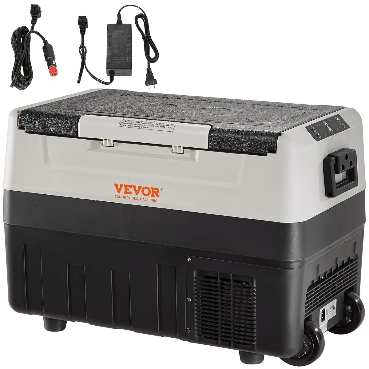VEVOR, Lodówka, 35 litr, 0,6 kW, 45 dB, Czarny/Szary