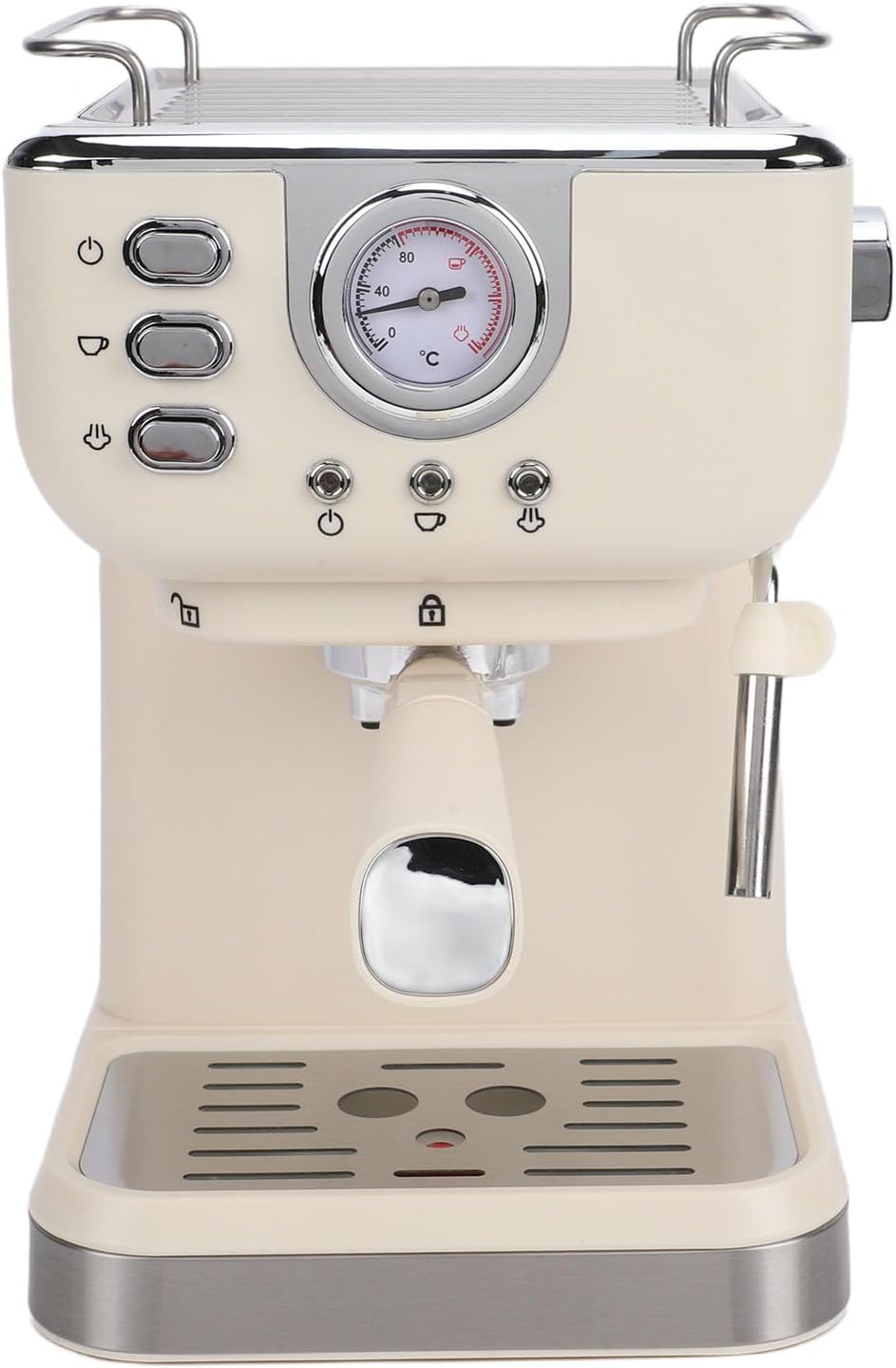 Bewinner, Maszyny do espresso-parowego, 1050 W, 280x260x195 mm, 1,5 l, Czarny / Srebrny