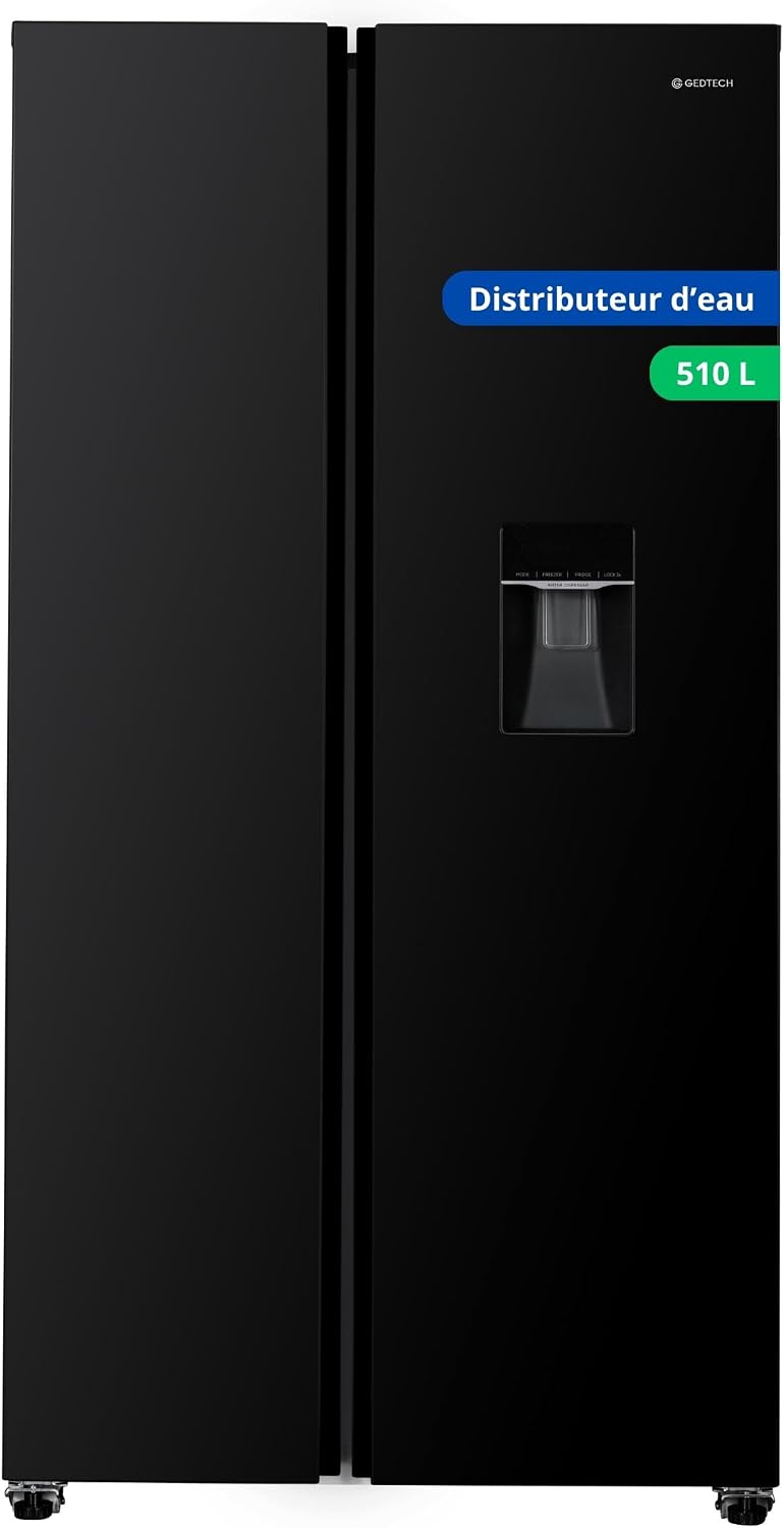 GEDTECH, Lodówka, GSBS510BL, 510 l, Czarny