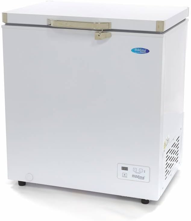 Zamrażarka, Maxima, 140 l, 610 x 380 x 660 mm, 31 kg, Biały, oświetlenie LED