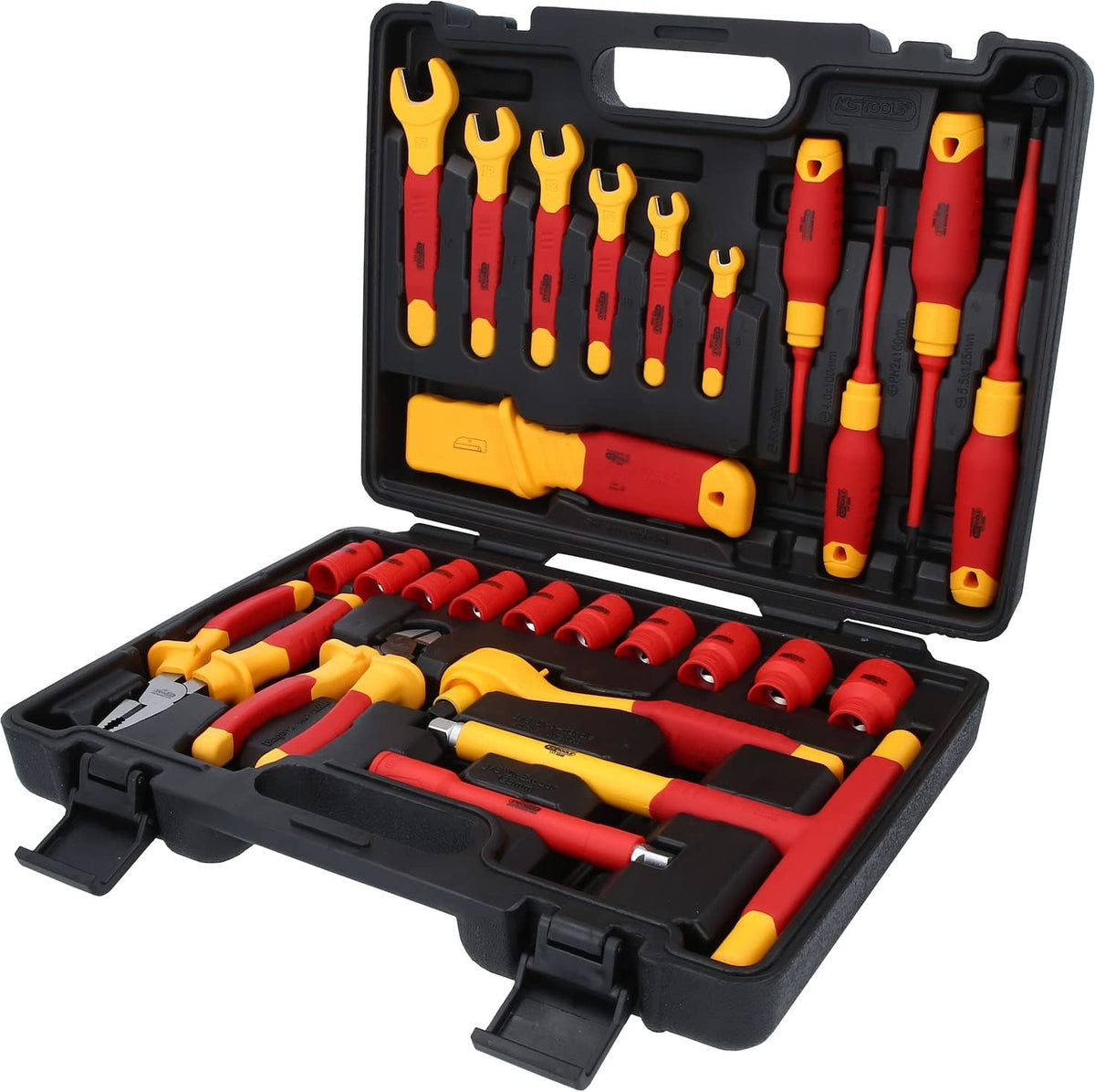 KS Tools, Zestawy narzędzi, Czarny/Czerwony/Żółty