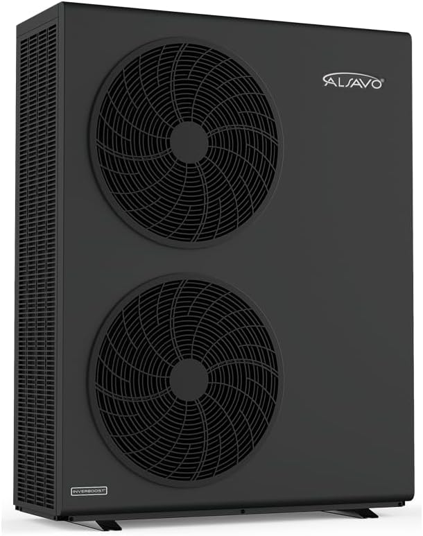 ALSAVO, Pompy ciepła, 7 kW, Czarny, aluminium