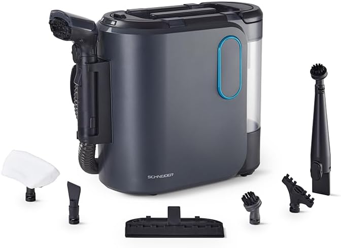 Schneider, Myjki parowe, SCVCO24DEC, 1.6 l, 2000 W, 35x32,5x22,5 cm, Czarny